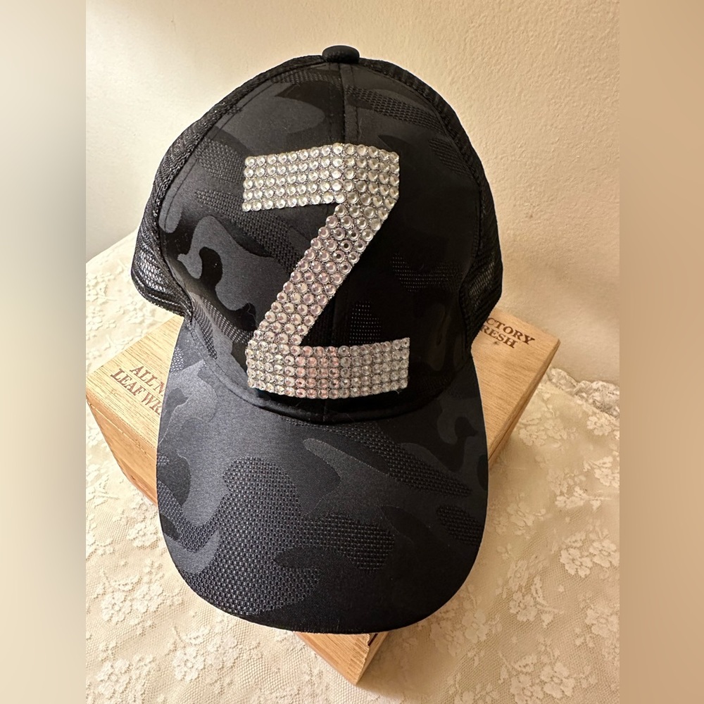 Camo Cap with a bling Z on it - Picture 1 of 6